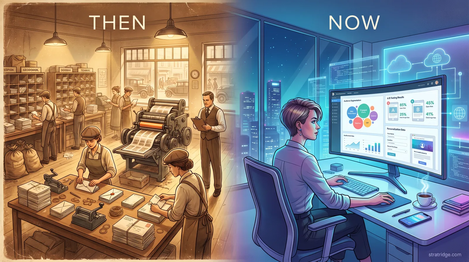 Then & Now — The Change in Email Marketing: From batch-and-blast to intelligent personalization