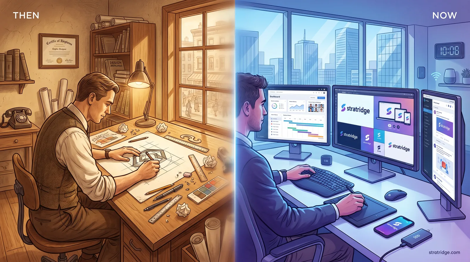 Then & Now — The Evolution of Brand Identity: From static logos to living, dynamic brand systems