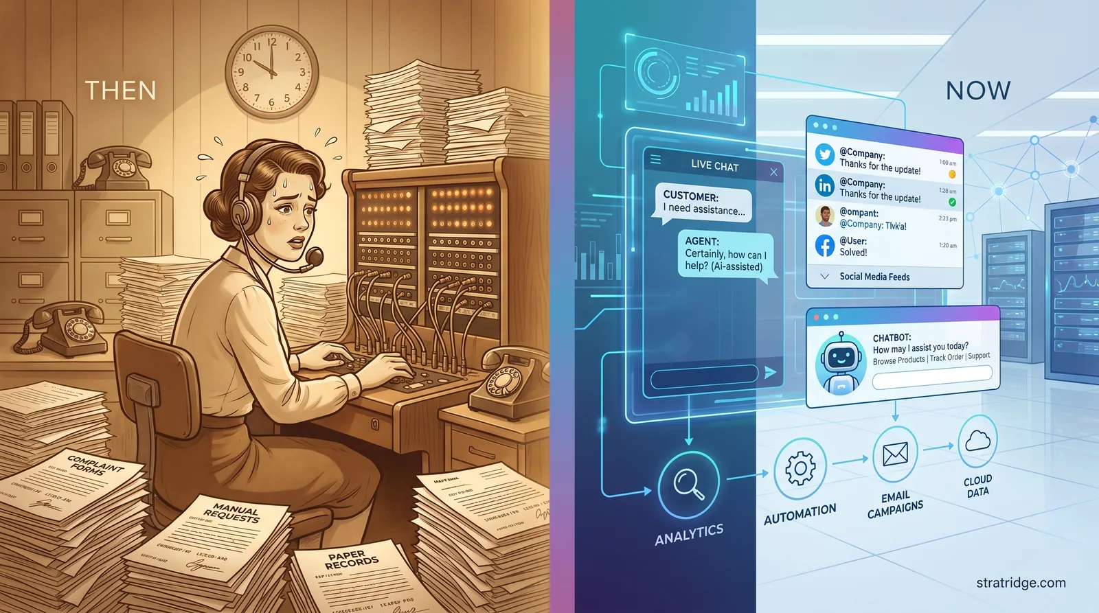 Then & Now — The Shift in Customer Engagement: From call centers to omnichannel experience orchestration